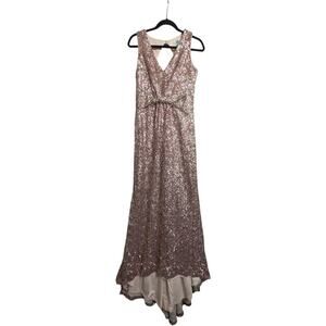 slim fit dress slacks Floral Sequin Column Gown – Elilhaam main image 1